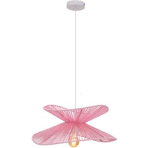 Olucia - Papieren hanglamp roze, Rosalie - Vorm: Overig