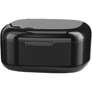 Prothesebox - 8*8.5*4cm - Gebitsbakje - Beugelbakje - zwart - opbergdoos kunstgebit bakje - Kunstgebitbeker - Beugelreinigingsbaden - kunststof