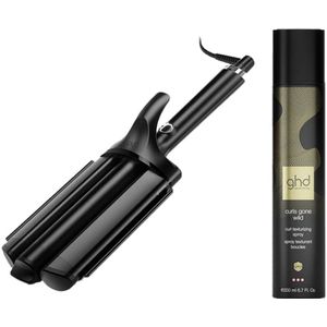 ghd Triple Waver + Curls Gone Wild Curl Texturising Spray 200ml