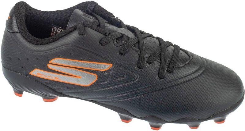 Skechers - Razor 1.5 - Voetbalschoenen - Zwart Oranje - Kids