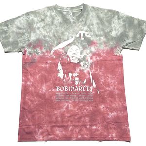 Bob Marley - Exodus Playlist Heren T-shirt - L - Grijs/Rood