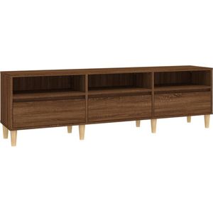vidaXL-Tv-meubel-150x30x44,5-cm-bewerkt-hout-bruin-eikenkleur
