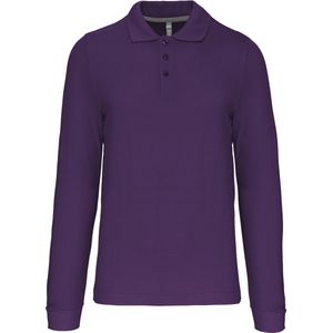 Kariban Polo lange mouwen K243 - purple - 4XL