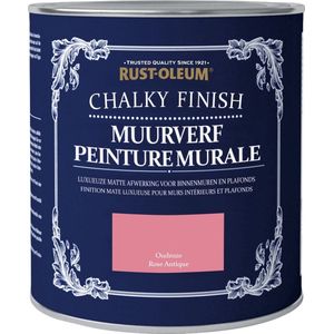Rust-Oleum Chalky Finish Muurverf Oudroze 1 liter