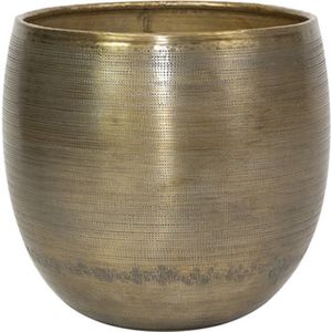 Ter Steege Bloempot Aluminium Goud D 31 cm H 28 cm