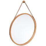 5five - Wandspiegel - Ronde Vorm - Bamboe - D38 cm