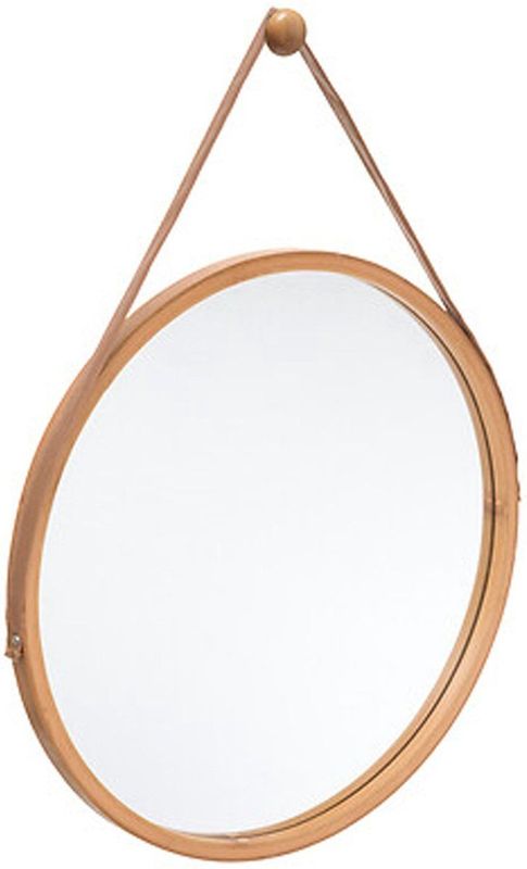 5five - Wandspiegel - Ronde Vorm - Bamboe - D38 cm