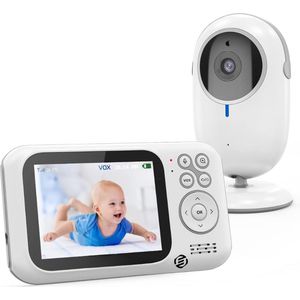 Equivera Babyfoon - Babyfoon met Camera - Baby Monitor - Baby Camera - Indoor - Multifunctioneel - Premium