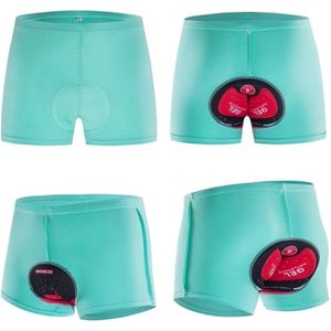 Fietsonderbroek Dames en Heren met Zeem - Fietsondergoed - Fietsonderbroek - Wielrenbroek - Zeem - Mint - Comfortabel - S