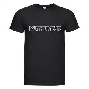 Kut humeur T-shirt - 100% Katoen - Maat XL - Classic Fit - Zwart