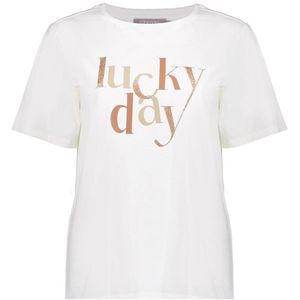 Geisha - Lucky Day - T-shirt - Off White - Dames