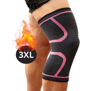 Nivard Kniebrace - Sportbrace Knie - Knee Sleeves - Knee Sleeves Powerlifting - Compressie Knie Brace - Knee Wraps - Knee Support - Dames - Heren - Comfortabel - Roze - Maat XXXL