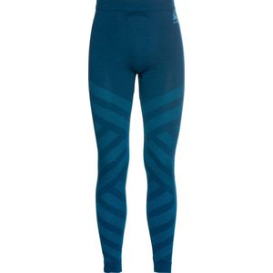 Odlo Bottom Long Kinship Warm Heren - Sportbroeken - blauw/zwart - maat M