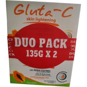 Gluta C skin lightening papaja zeep Duo Pack 270 gram