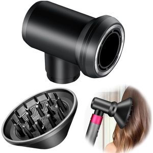 Crrynuo - Geschikt voor Opzetstuk geschikt voor Dyson Haarstyler - haardroger multifunctioneel mondstuk accessoires diffuser-Haardroger Föhn Diffuser, Universeel Stereotype Haar Hoofd - Zwart