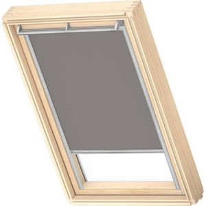 VELUX Origineel Verduisterend Rolgordijn (DKL), Zilveren Kozijn, PK10, Grijs