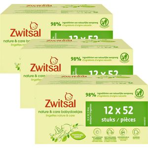 Zwitsal - Billendoekjes- Nature & Care Plasticvrij - 1872 babydoekjes - 36 x 52 stuks