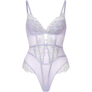 Hunkemöller - Body Lauren - Met Mesh en Kanten Details - Bodystocking