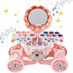Meedeer Make-up Set Met Licht en Muziek-Make up Koffer Meisjes-Veilige en wasbare-make-upkoffer-make-upset-meisjes-speelgoed-make-up-kindercadeaus voor meisjes van 3 tot 10 jaar
