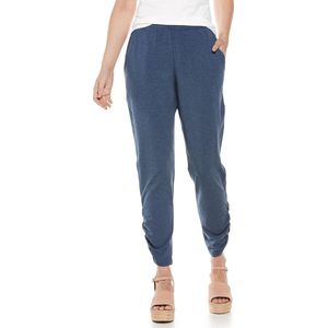 Coolibar - Casual UV-broek voor dames - Café Ruche - Denimblauw - maat L