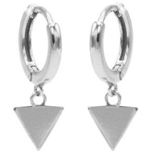 Karma hinged hoops symbool triangle zilver M1907HIN