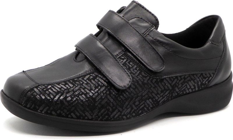 Waldläufer - M54302 - Klittenbandschoenen - Zwart