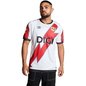 Umbro Rayo Vallecano 25/26 Thuis T-shirt Met Korte Mouwen Wit M Man