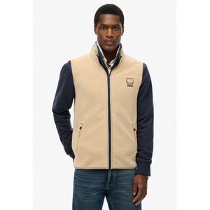 Superdry - Active Fleece Gilet - Zwart - Lichtgewicht - Comfortabel