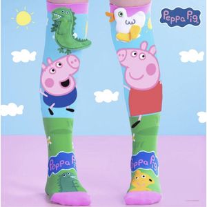 3D Peppa Pig & George sokken – 1 maat - MadMia