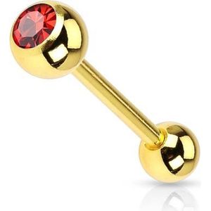 Piercing rood gold plated