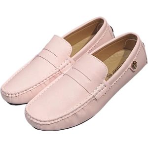 Nivard Loafers Heren - Met Hak - Herenschoenen - Instappers - Roze - Maat 39.5