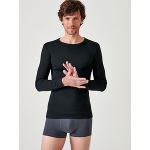 Damart - T-shirt - Zwart - Thermolactyl - Lange Mouwen