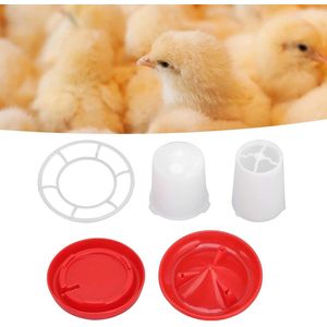 Automatic Chick Feeder & Water Bowl Set - Twist Sleeve Design for Easy Feeding & Watering - Suitable for Chicks, Duck, Goose, Turkey, and Rabbit