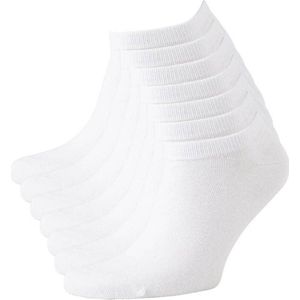 Sneaker Sokken - Enkel Sokjes - Wit - Maat 39/42 - 6 Pack