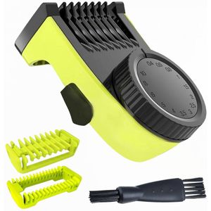 Maxenza Opzetkam Geschikt voor Philips OneBlade Pro - One Blade - One blade mesjes -Verstelbare baardkam 0,5-9 mm - Enkel geschikt voor QP65