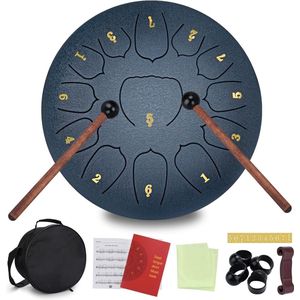 Tongue Drum - Steel Tongue Drum - Tongdrum - Steel Drum - Klankschaal - Handpan - Handpan Drum