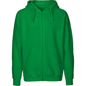 Fairtrade Men's Zip Hoodie met capuchon Green - S