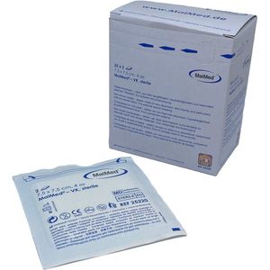 MaiMed non-woven steriele gaascompressen 7,5cm x 7,5cm per 2 stuks steriel verpakt 25x2