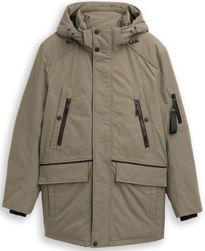 TOM TAILOR - Winterjas - Kaki - Warm Gevoerd - Normale Pasvorm