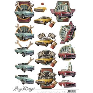 3D Cutting Sheet - Amy Design - Cars 10 stuks