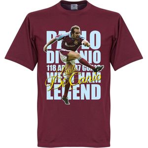 Di Canio Legend T-Shirt - Bordeaux Rood - XXL