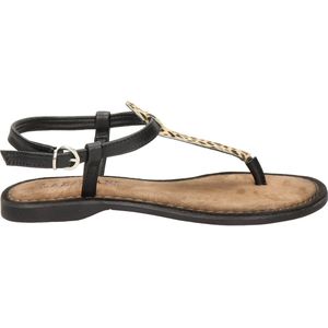 Lazamani dames sandaal - Zwart multi - Maat 37