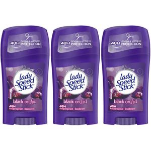 Lady Speed Stick Black Orchid Original Deodorant Vrouw - Beleef Pure en Verfijnde Verfrissing en Bescherming van Zwarte Orchidee - 3 x 40g