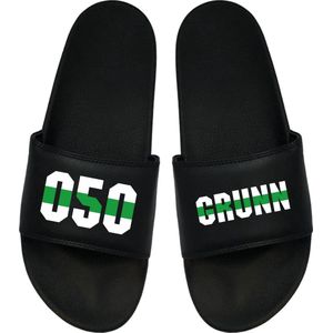 Cadeau Sint - Cadeau Kerst - Cadeau Badslippers - Cadeau Groningen - Grunn - FC Groningen - 050 48