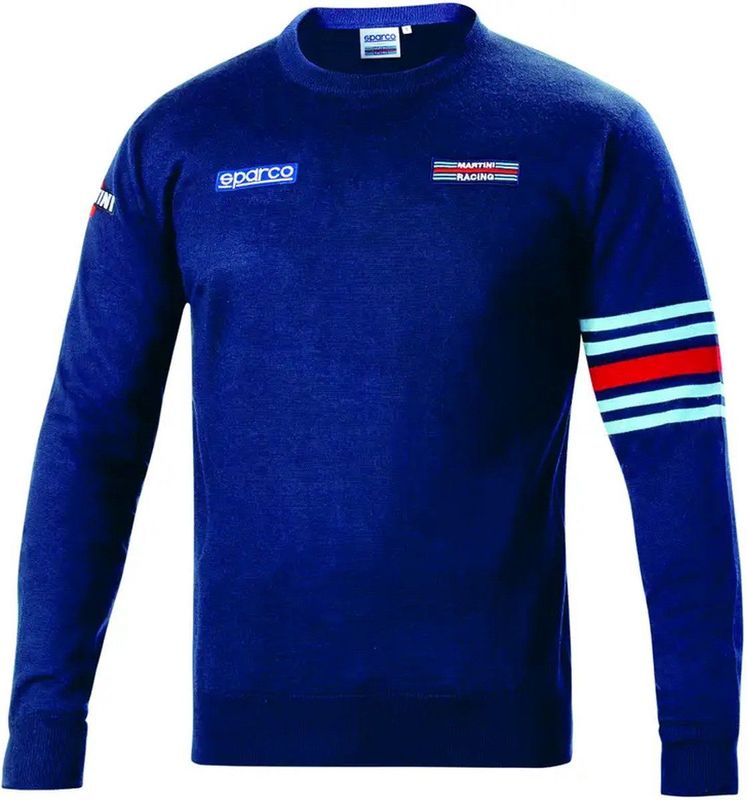 Sparco - Crewneck Sweatshirt - Marineblauw - Martini Racing