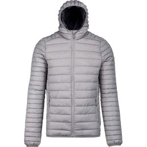 Kariban Heren Lichtgewicht Hooded Down Jacket (Mergelzilver)