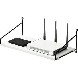 projectorplank, wandplank voor router/dvd-speler/ontvanger/tv-box, planken voor muren, zwevende plank hout, wit
