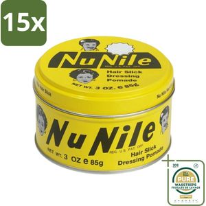 15 x Murray's - Nu Nile - Pomade - Strakke Slick Look - Medium Hold - 85 ml - Grootverpakking - Hair Slick - Slick Look - Pomade - Hair Styling - Hair Control