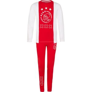 Ajax-pyjama wit/rood/wit logo XXX 140