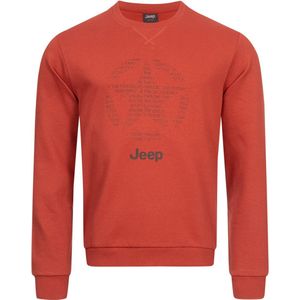 Jeep - Sweatshirt - Ronde Hals - Katoen - Sterontwerp
